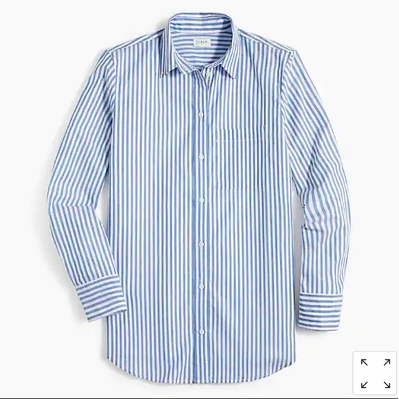 NWT J Crew Factory High-low relaxed button-up top - Picture 2 of 5